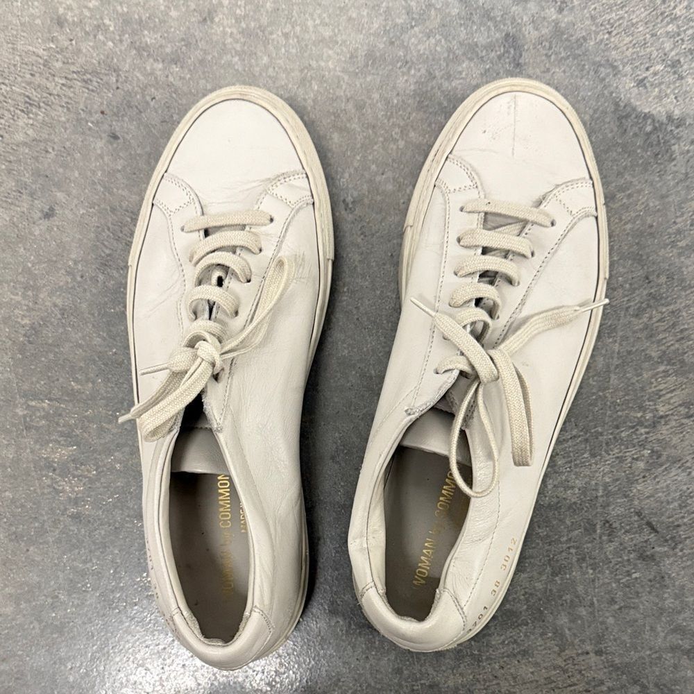 Common Projects Cream Sneakers - Picture 3 of 6